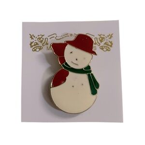 Snowman Christmas Pin